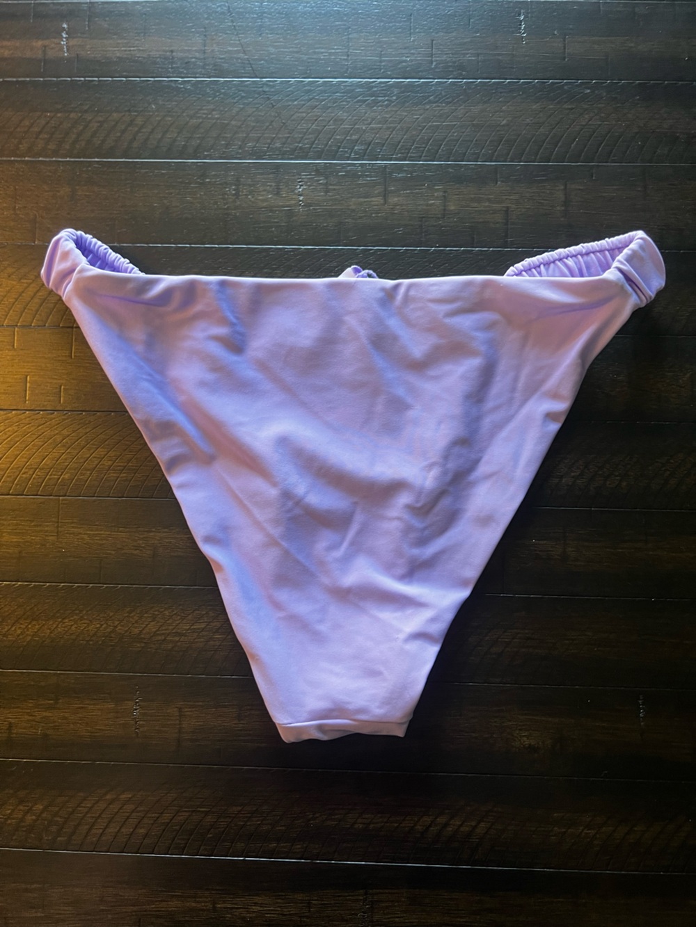 NWOT Lilac Ruched Side Bikini Bottom - Picture 2 of 4